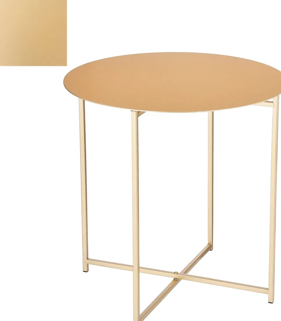 Mica Decorations Beistelltisch Mikki gold D 45 H 45 cm