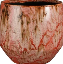 Mica Decorations Blumentopf Harris rot D 29 H 26 cm