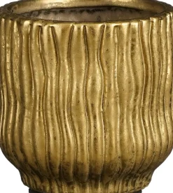 Mica Decorations Blumentopf Ponta gold D 11,5 H 12 cm