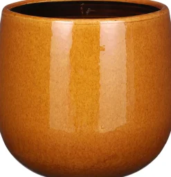 Mica Decorations Blumentopf Pablo gelb D 21 H 19 cm