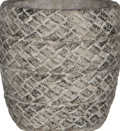 Mica Decorations Blumentopf Alma D 13 cm H 13 cm grau