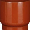 Mica Decorations Blumentopf mit Fuß Thiago rot D 22 H 20 cm