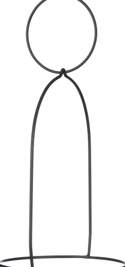 Mica Decorations Blumentopf Halter schwarz 22,5 x 19 x 39,5 cm