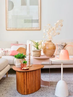 Mica Decorations Blumentopf Catona beige D 22 H 19 cm