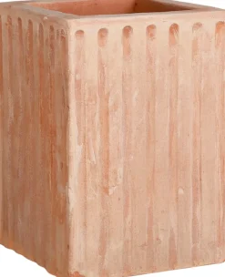 Mica Decorations Blumentopf Karoo 21 x 21 x 30 cm terracotta Linien