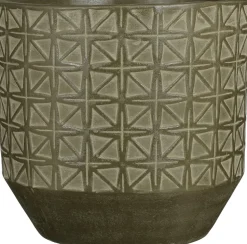 Mica Decorations Blumentopf Valley dunkelgrün D 37 H 36 cm