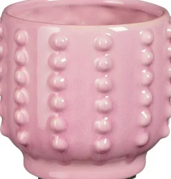 Mica Decorations Blumentopf Boaz lila D 12,5 H 11,5 cm