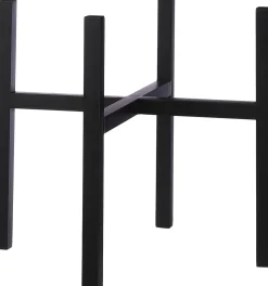 Mica Decorations Blumentopf-Ständer Ascot schwarz 45,5 x 45,5 x 40 cm