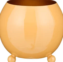 Mica Decorations Blumentopf Hadley gelb D 12 H 10 cm