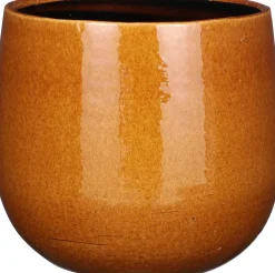 Mica Decorations Blumentopf Pablo gelb D 25 H 20 cm