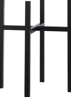 Mica Decorations Blumentopf-Ständer Ascot schwarz 41,5 x 41,5 x 50 cm