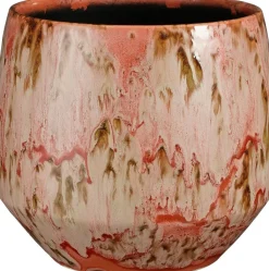 Mica Decorations Blumentopf Harris rot D 25 H 22 cm