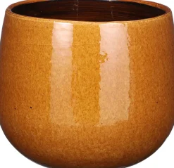 Mica Decorations Blumentopf Pablo gelb D 18 H 16 cm