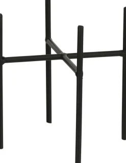 Mica Decorations Blumentopf-Ständer Ascot schwarz D 13,5 cm H 14 cm