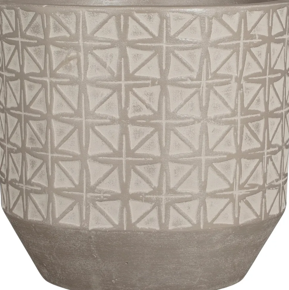 Mica Decorations Blumentopf Valley grau D 25 H 24 cm