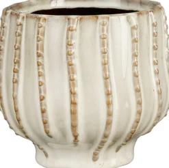 Mica Decorations Blumentopf Cathy weiß D 14,5 H 13,5 cm