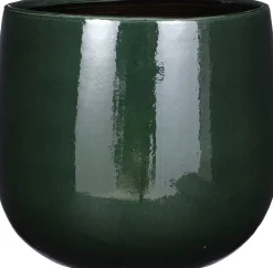 Mica Decorations Blumentopf Palm Leaf grün D 21 H 19 cm