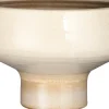 Mica Decorations Blumentopf mit Fuß Merle D 29 H 28 cm creme
