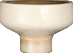Mica Decorations Blumentopf mit Fuß Merle D 29 H 28 cm creme