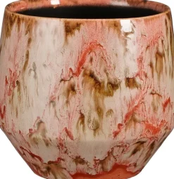 Mica Decorations Blumentopf Harris rot D 16,5 H 14 cm