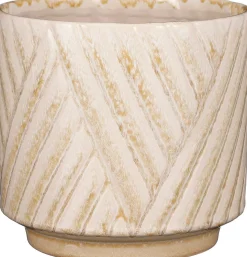 Mica Decorations Blumentopf Levi creme D 16 H 14 cm