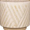 Mica Decorations Blumentopf mit Fuß Levi creme D 12 H 10,5 cm
