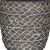 Mica Decorations Blumentopf Alma dunkelgrau D 13 H 13 cm