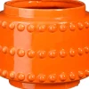 Mica Decorations Blumentopf Boaz orange D 22 H 19 cm