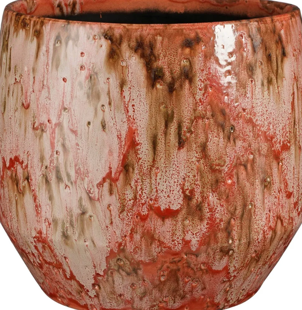 Mica Decorations Blumentopf Harris rot D 32 H 29 cm