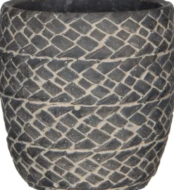 Mica Decorations Blumentopf Alma D 14 cm H 14 cm grau
