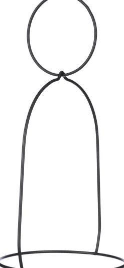 Mica Decorations Blumentopf Halter schwarz 27,5 x 23,5 x 48,5 cm