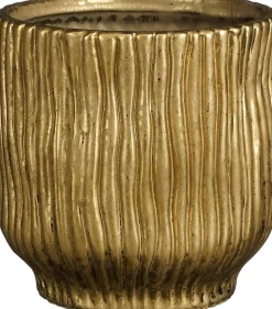 Mica Decorations Blumentopf Ponta gold D 15,5 H 15,5 cm