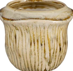 Mica Decorations Blumentopf Catona beige D 13 H 10,5 cm