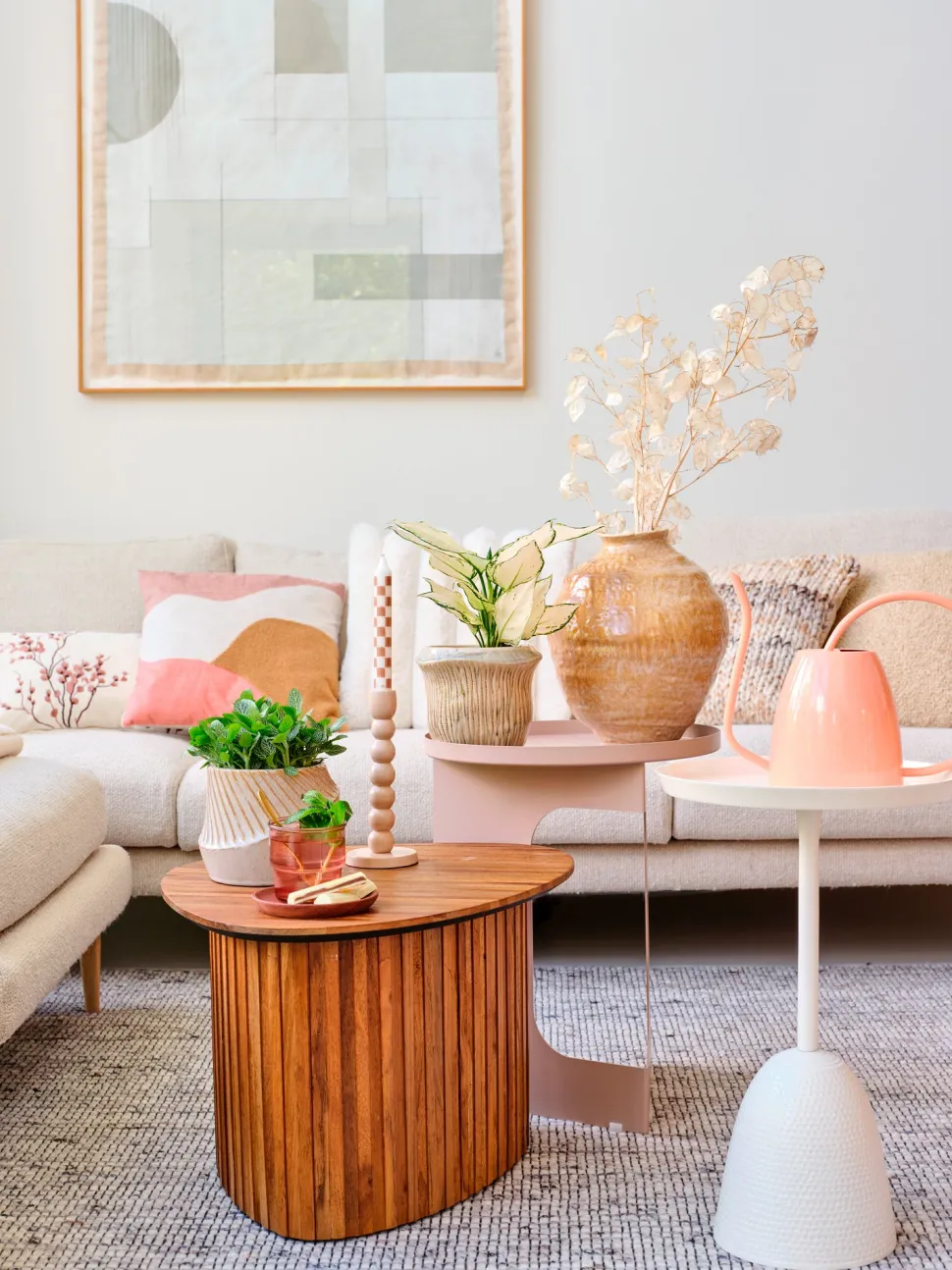 Mica Decorations Blumentopf Catona beige D 13 H 10,5 cm