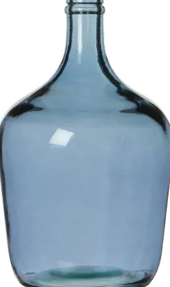 Mica Decorations Deko-Flasche Diego blau D 18 cm H 30 cm