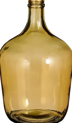 Mica Decorations Deko-Flasche Diego gelb D 18 cm H 30 cm