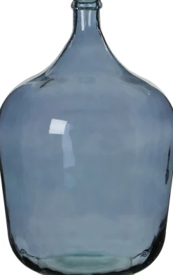 Mica Decorations Deko-Flasche Diego blau D 40 cm H 56 cm