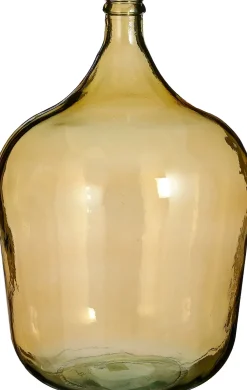 Mica Decorations Deko-Flasche Diego gelb D 40 cm H 56 cm