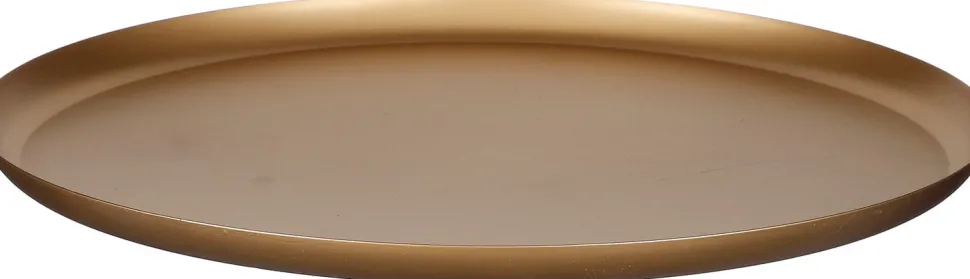 Mica Decorations Dekoteller Ward gold D 30 H 1 cm