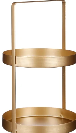 Mica Decorations Etagere gold D 25 H 41 cm