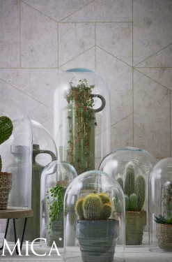 Mica Decorations Glasglocke Hella transparent D 19 cm H 29 cm