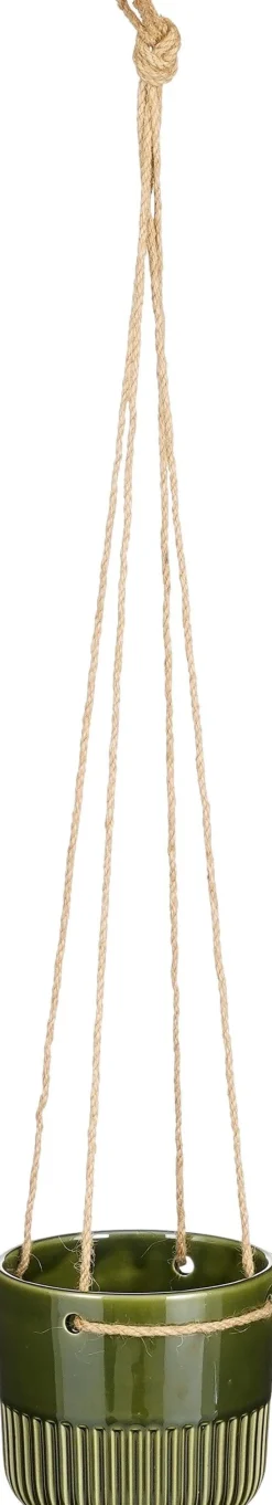 Mica Decorations Hängetopf Primo grün D 14 H 13 cm