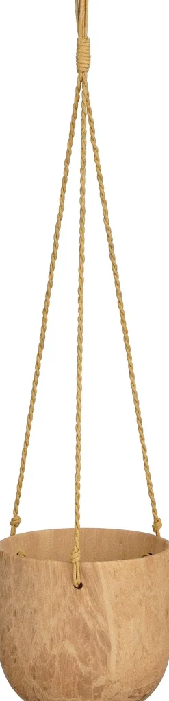 Mica Decorations Hängetopf Trentino braun D 15 H 14 cm