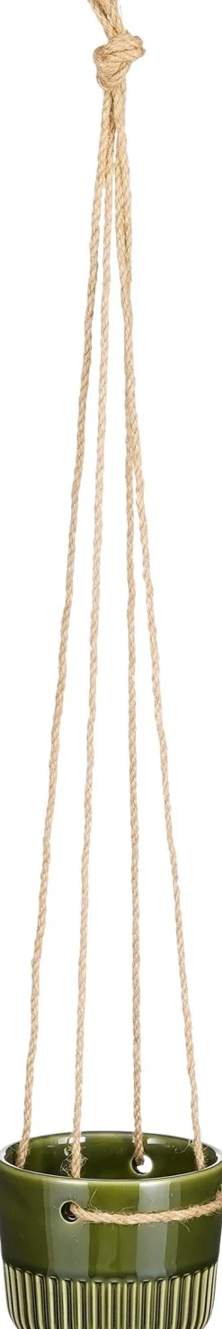 Mica Decorations Hängetopf Primo grün D 11 H 9 cm