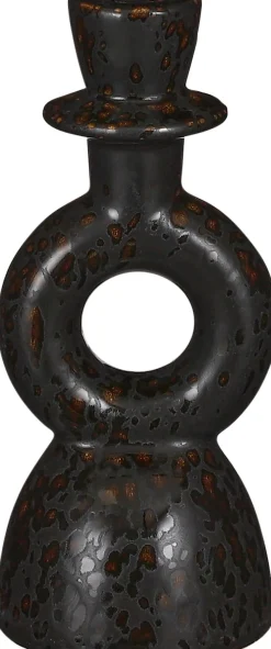 Mica Decorations Kerzenständer schwarz D 8 H 18 cm