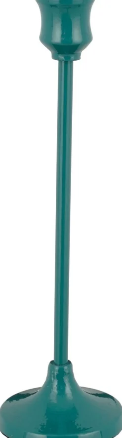 Mica Decorations Kerzenständer Tulli türkis D 8,5 H 30 cm