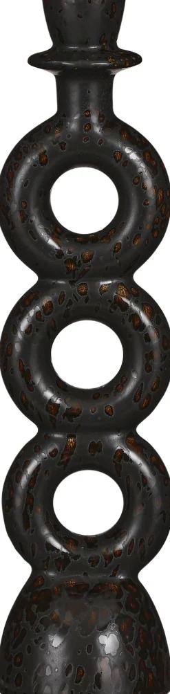 Mica Decorations Kerzenständer schwarz D 8 H 32 cm