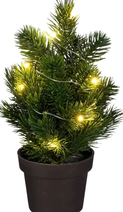 Mica Decorations Mini-Weihnachtsbaum Ivo mit Schnee D 7,5 H 24 cm