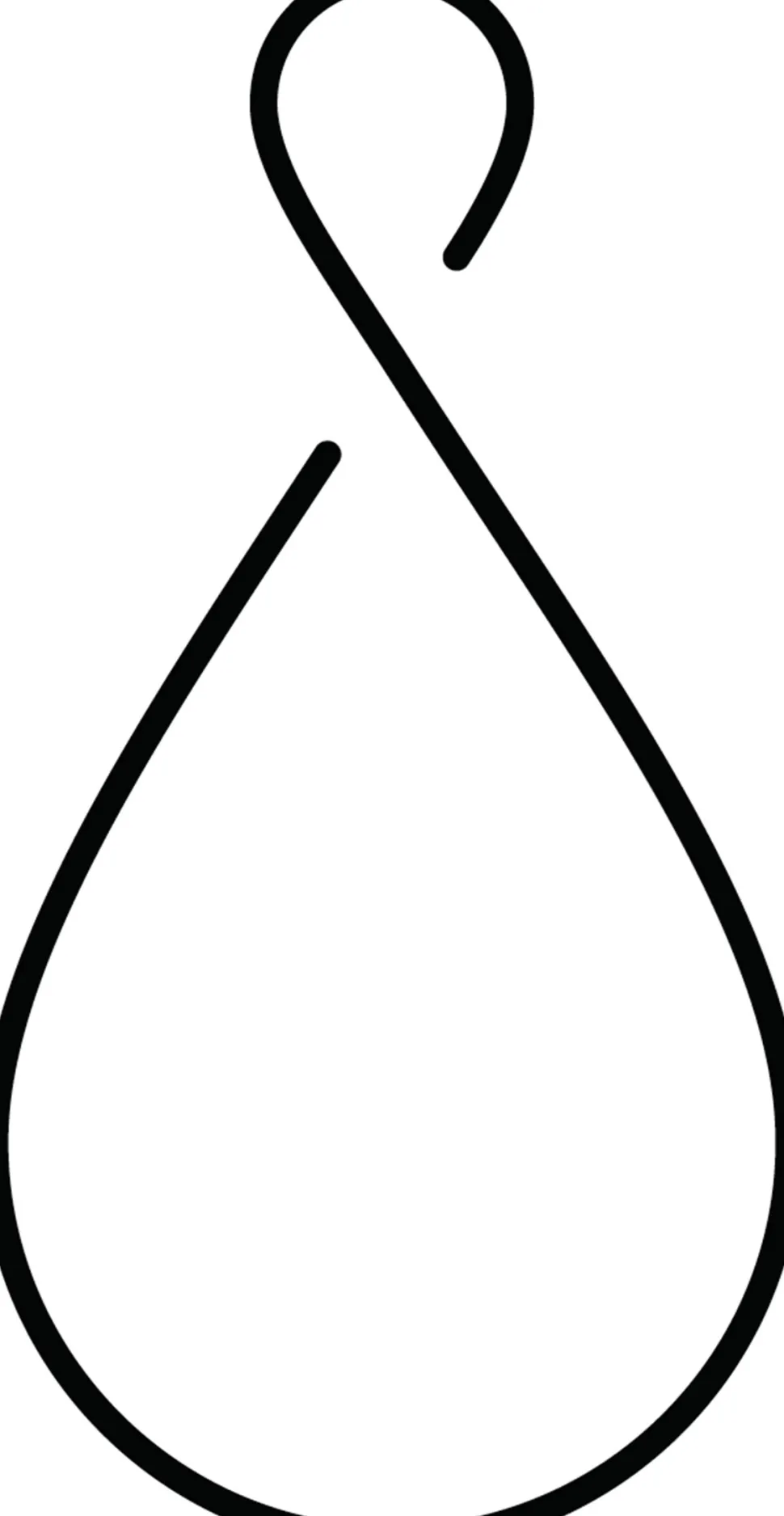 Mica Decorations Pflanzenstütze Erweiterung Tropfen schwarz D 15 H 30 cm