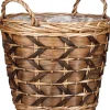 Mica Decorations Pflanzkorb Lorens braun D 45 H 39 cm